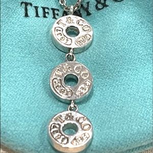 Tiffany & CO. 1837 Dangle Circle Pendant Sterling Silver NWOT